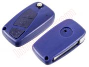 Generic product - Blue Compatible housing for Fiat Punto Grande, Stylo y Brava remote controls, 3 buttons